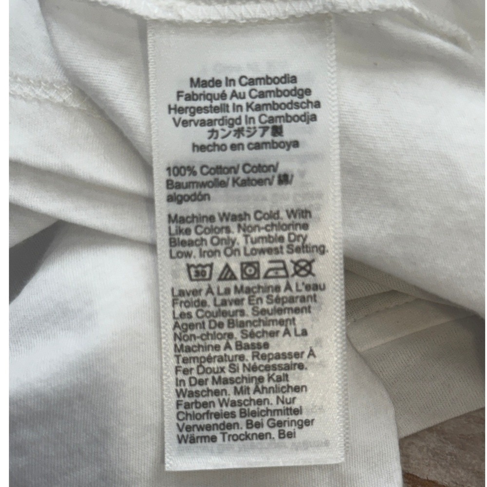 J.Crew Tee XS White Feather Jersey Cotton Lightweight NWT Short Sleeve - Picture 7 of 9